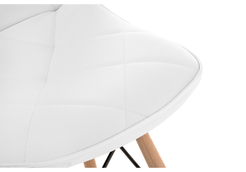 Стул деревянный Kvadro 1 white / wood фото, изображение