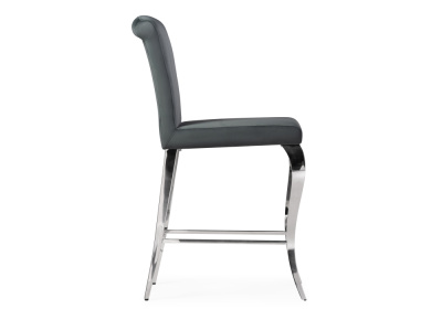 Барный стул Joan dark grey / steel фото, изображение