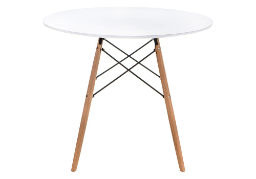 Стол деревянный Table 80 white / wood фото, изображение