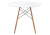 Стол деревянный Table 80 white / wood фото, изображение