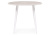 Стол деревянный Абилин 90 мрамор светло-серый / белый матовый фото, изображение