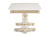 Стол деревянный Морнит 180(240)х100 слоновая кость / золото фото, изображение