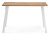 Стол деревянный Тринити Лофт 120 25 мм дуб вотан / матовый белый фото, изображение