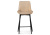 Барный стул Седа велюр бежевый / черный фото, изображение