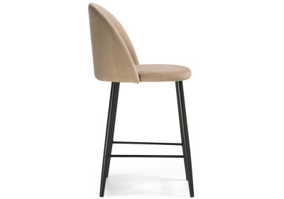 Барный стул Амизуре бежевый / черный матовый фото, изображение