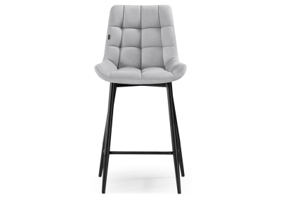 Барный стул Алст светло-серый / черный фото, изображение