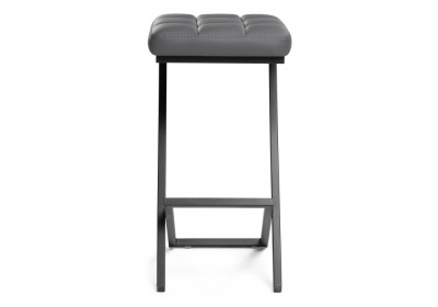 Барный стул Амаури темно-серый / черный матовый фото, изображение