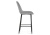 Барный стул Седа велюр светло-серый / черный фото, изображение