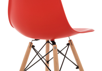 Стул Eames PC-015 красный фото, изображение