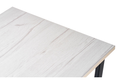 Стол деревянный Лота Лофт 140 25 мм юта / черный матовый фото, изображение