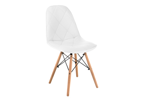 Стул деревянный Kvadro 1 white / wood фото, изображение