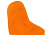 Стул деревянный Kvadro оранжевый фото, изображение