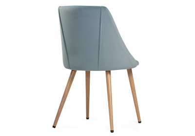 Стул Morgan  light blue / wood фото, изображение
