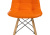 Стул деревянный Kvadro оранжевый фото, изображение