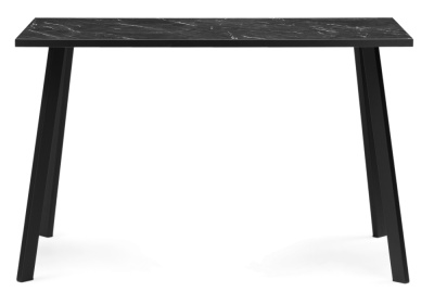 Стол деревянный Тринити Лофт 120 25 мм креатель / матовый черный фото, изображение