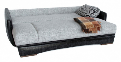 Диван-кровать Монро серый, черный фото, изображение