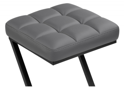 Барный стул Амаури темно-серый / черный матовый фото, изображение