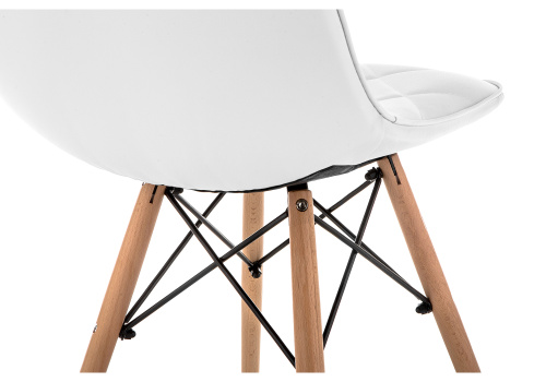 Стул деревянный Kvadro 1 white / wood фото, изображение