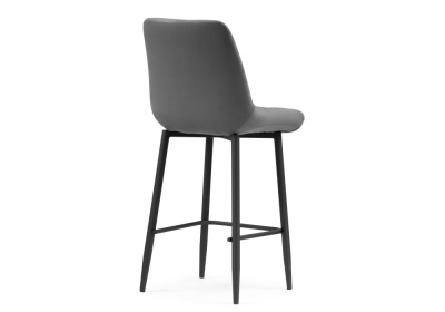Барный стул Баодин К Б/К темно-серый / черный фото, изображение