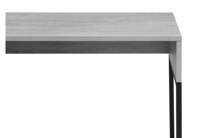 Письменный стол Ниа 115х60 бетон / черный матовый фото, изображение