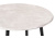Стол деревянный Абилин 90 мрамор светло-серый / черный матовый фото, изображение