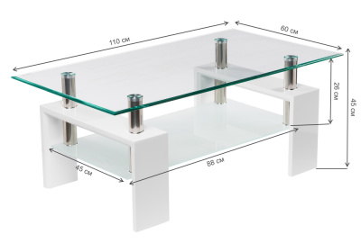 Журнальный стол CT1-052 white фото, изображение