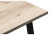 Стол деревянный Тринити Лофт 120 25 мм дуб делано светлый / черный матовый фото, изображение
