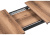 Стол деревянный Денвер Лофт 120 25 мм дуб делано темный  / черный матовый фото, изображение