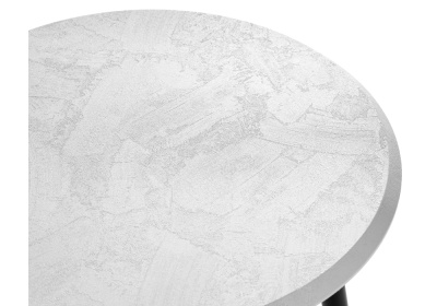 Журнальный стол Абелия бетон белый / черный матовый фото, изображение