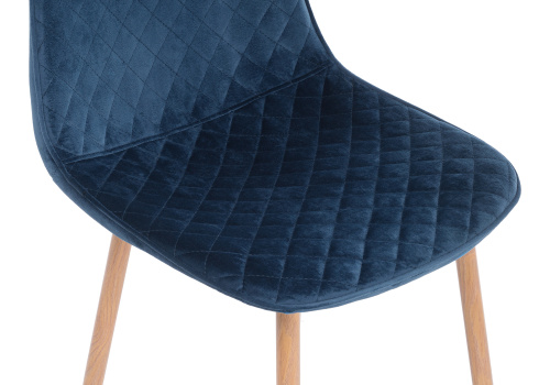Стул Capri dark blue / wood фото, изображение