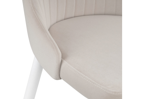 Стул Kora white / beige фото, изображение
