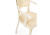 Стул деревянный Лауро слоновая кость с золотой патиной / бежевый фото, изображение