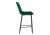 Барный стул Алст велюр зеленый / черный фото, изображение