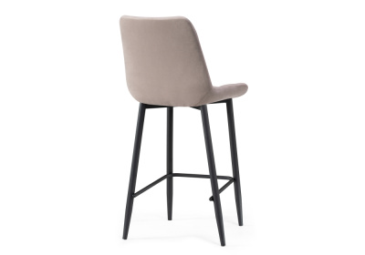 Барный стул Алст велюр латте / черный фото, изображение