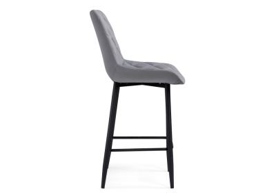 Барный стул Баодин Б/К светло-серый / черный фото, изображение