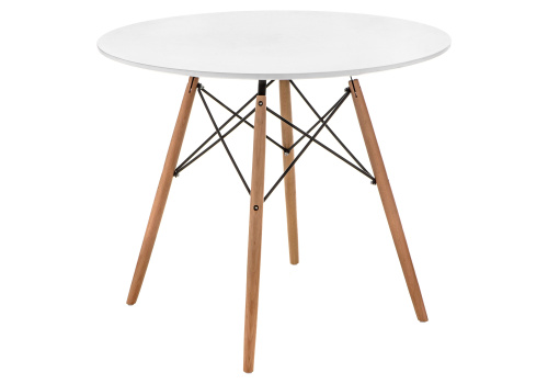 Стол деревянный Table 80 white / wood фото, изображение