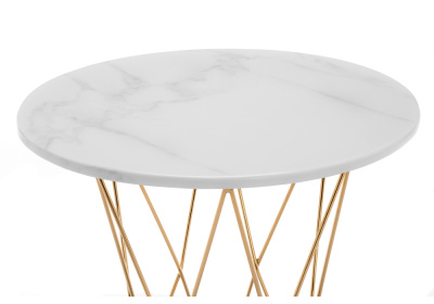 Стол деревянный Melan white / gold фото, изображение