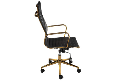Компьютерное кресло Reus золотой / черный фото, изображение
