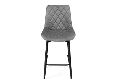 Барный стул Баодин К Б/К крутящийся темно-серый / черный фото, изображение