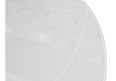 Стол стеклянный Абилин 90 ультра белое стекло / черный / черный матовый фото, изображение