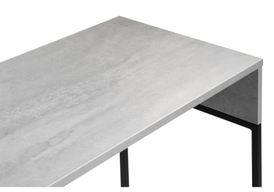 Письменный стол Ниа 115х60 бетон / черный матовый фото, изображение