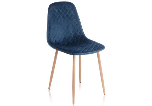 Стул Capri dark blue / wood фото, изображение