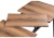 Стол деревянный Денвер Лофт 120 25 мм дуб делано темный  / черный матовый фото, изображение