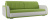 Диван-кровать Генри зеленый, серый фото, изображение