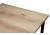 Стол деревянный раскладной Лота Лофт 120 25 мм черный матовый / дуб делано светлый фото, изображение