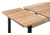 Стол деревянный Оригон сонома / черный матовый фото, изображение