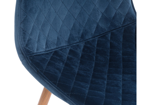 Стул Capri dark blue / wood фото, изображение