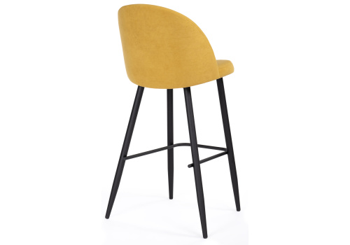 Барный стул Сондре горчичный / черный фото, изображение