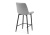 Барный стул Баодин велюр светло-серый / черный фото, изображение