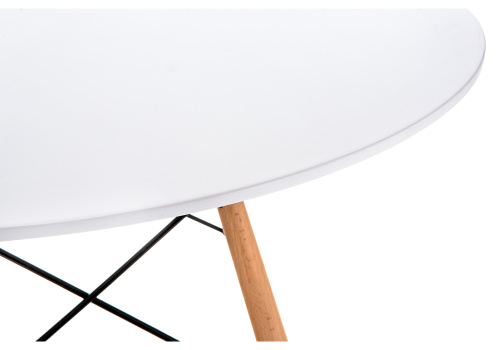 Стол деревянный Table 90 white / wood фото, изображение